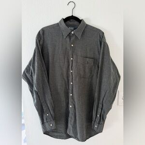 Polo by Ralph Lauren Men's Black and White Plaid Shirt